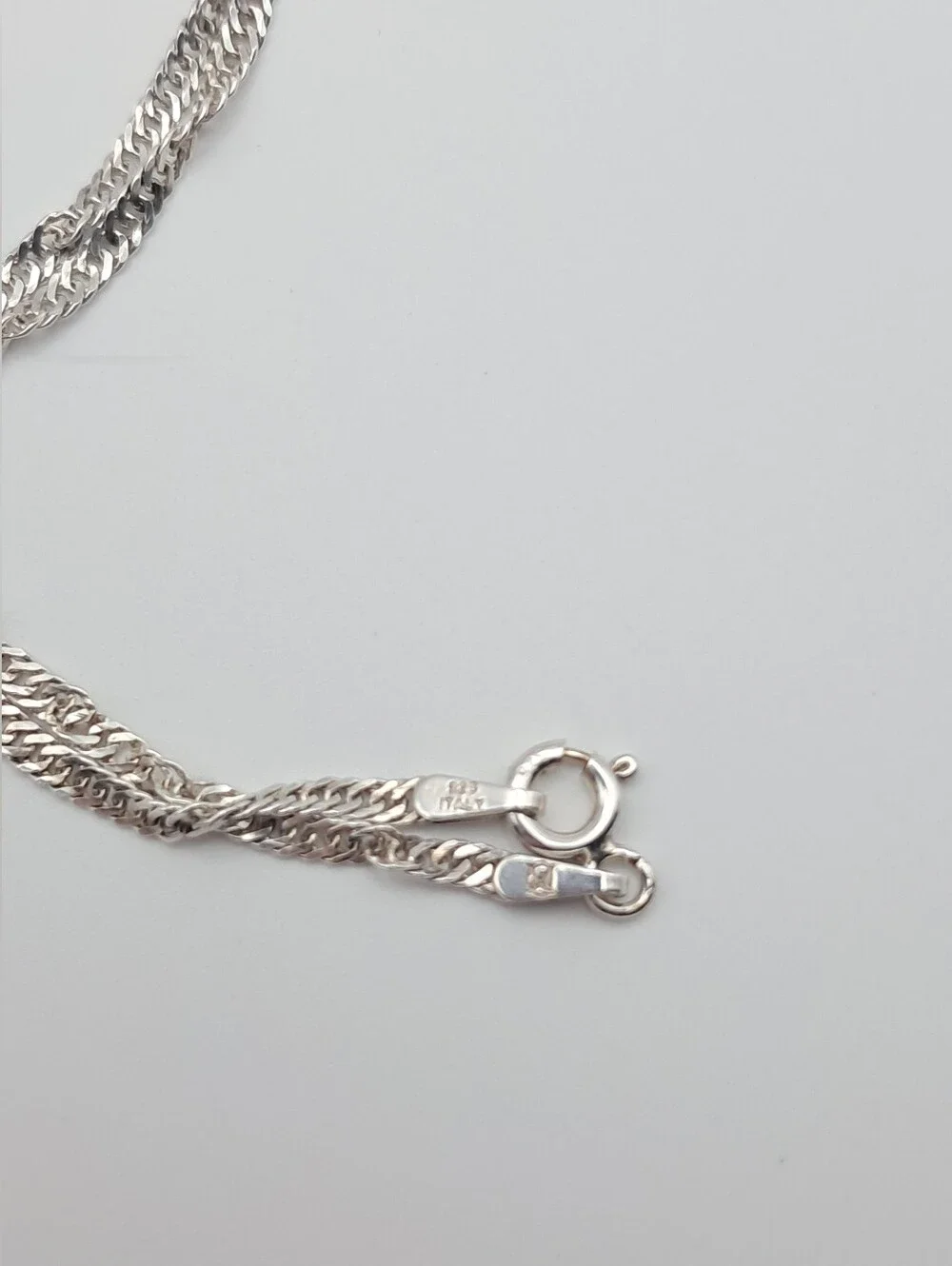 Vintage Navajo Sterling Silver & Black Onyx Triangle Pendant Necklace with Chain